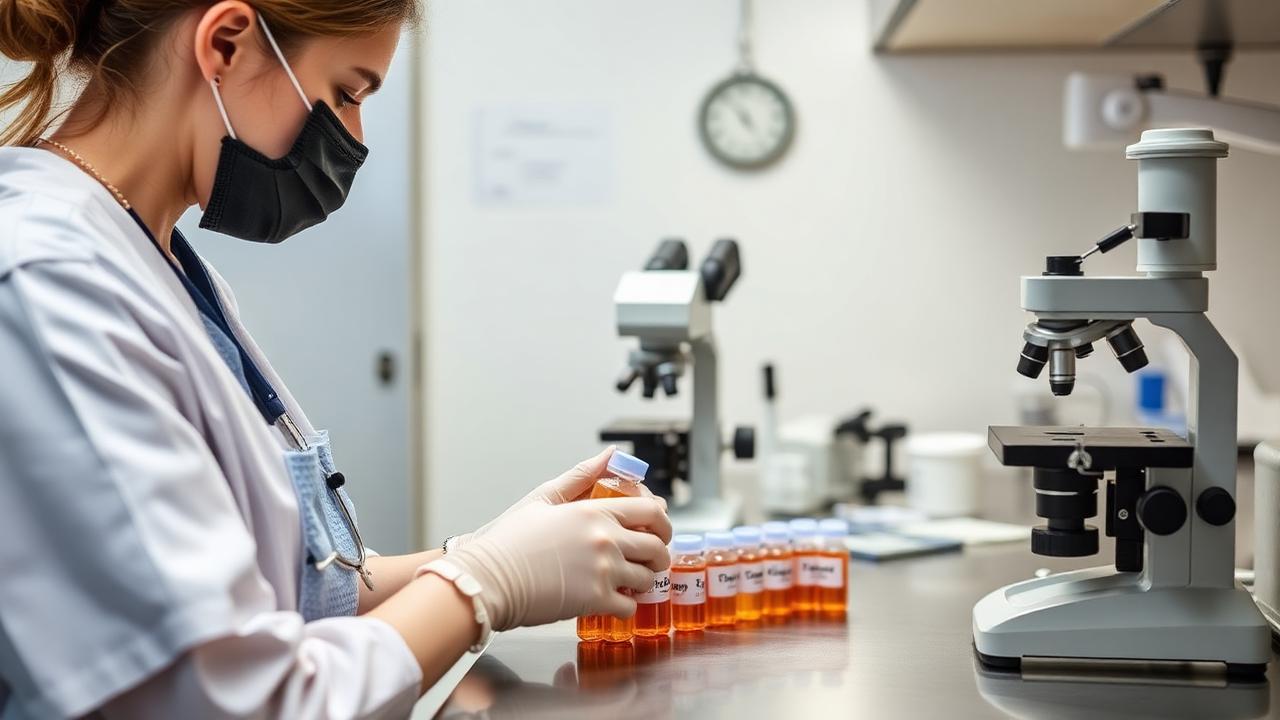 Veterinary reproductive laboratory bench